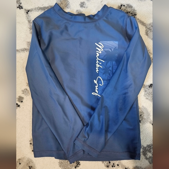 Boy (5) Blue Long Sleeve Rash Guard - Picture 1 of 2